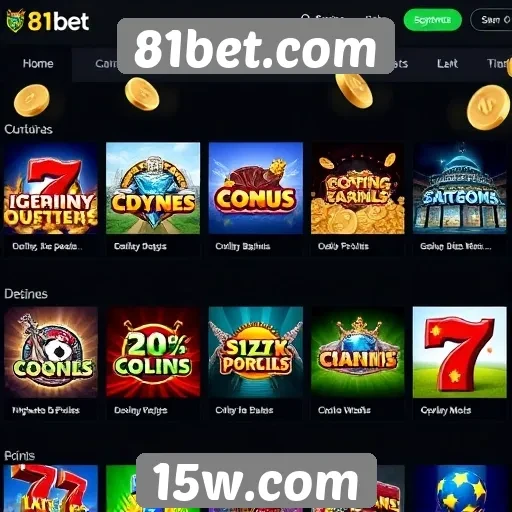 Análise da variedade de jogos disponíveis no 81bet